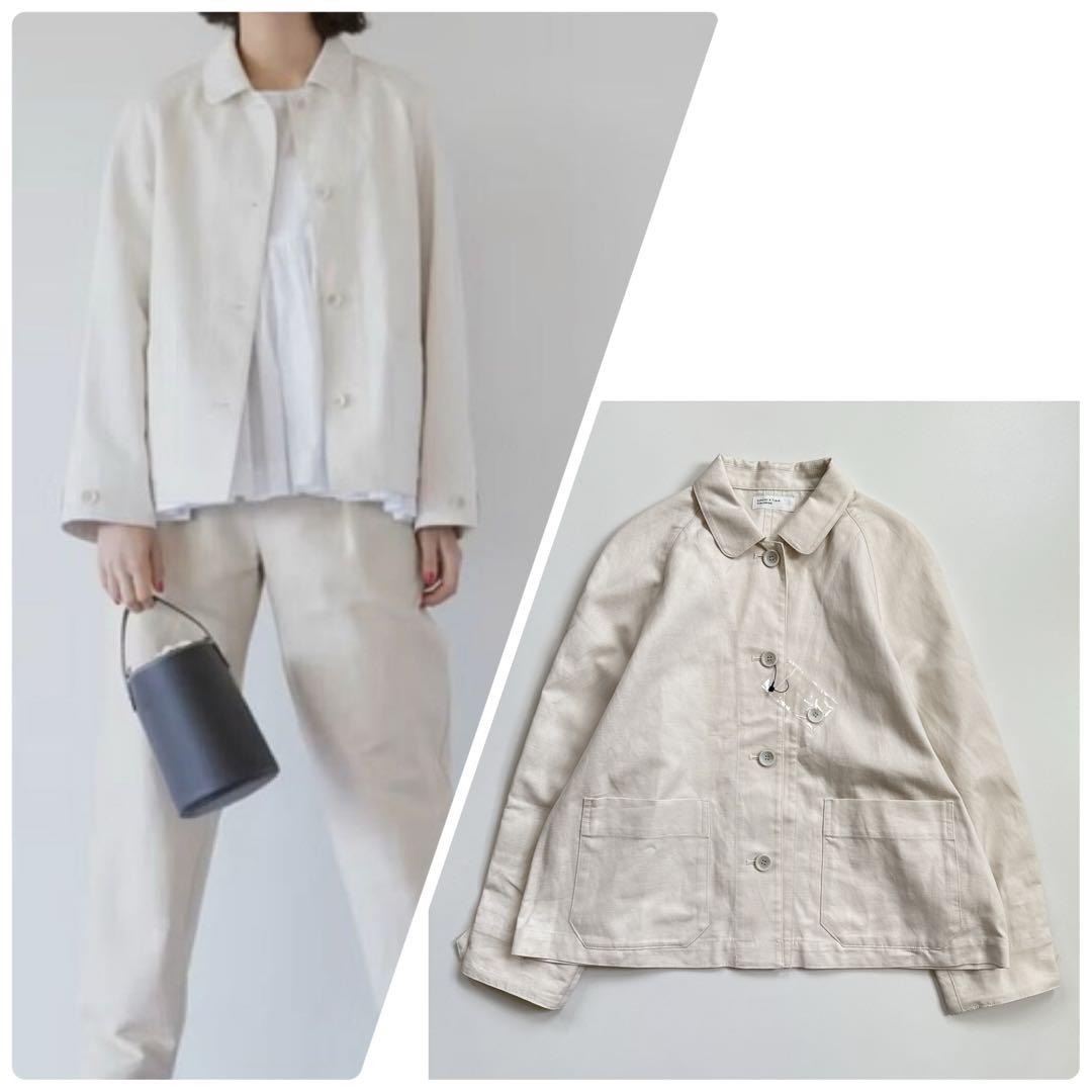 新品 北欧暮らしの道具店「これさえあればの1枚に」 こだわり襟のショート丈コート