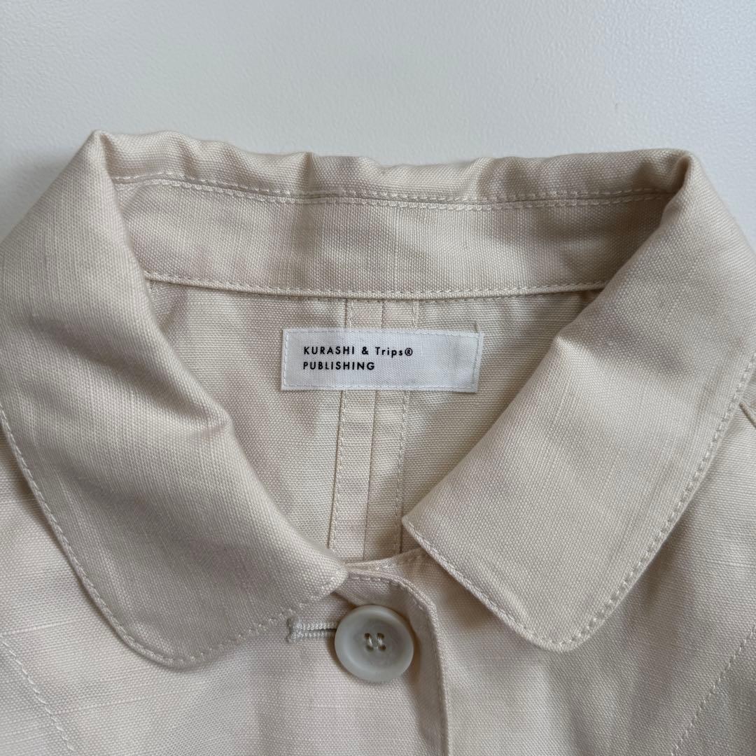 新品 北欧暮らしの道具店「これさえあればの1枚に」 こだわり襟のショート丈コート