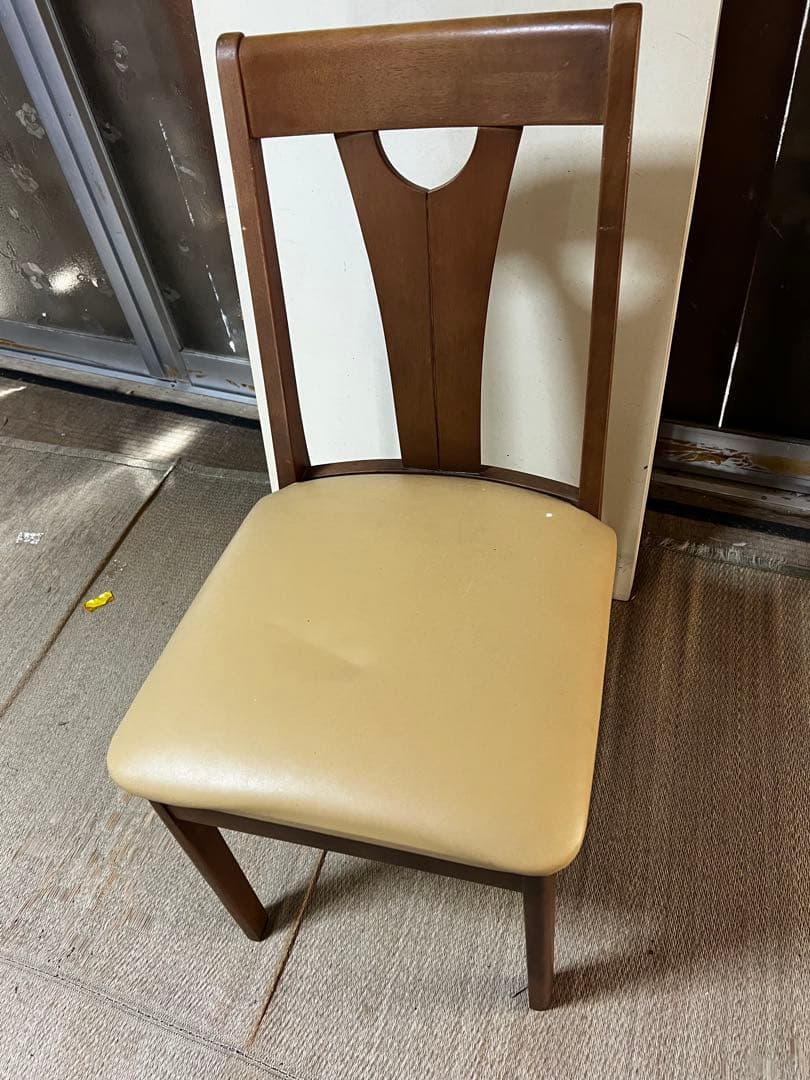 【大塚家具】2脚 ダイニングチェア（肘掛けなし） 昭和レトロ