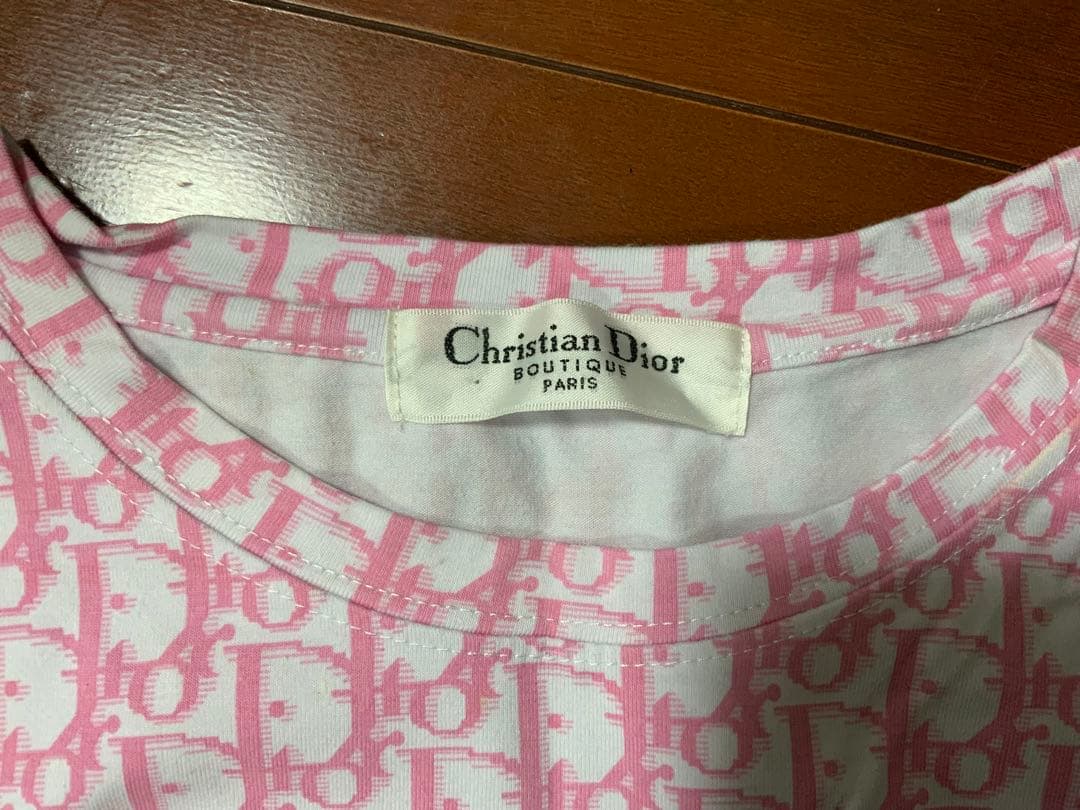 Christian Dior ピンクロゴタンクトップ