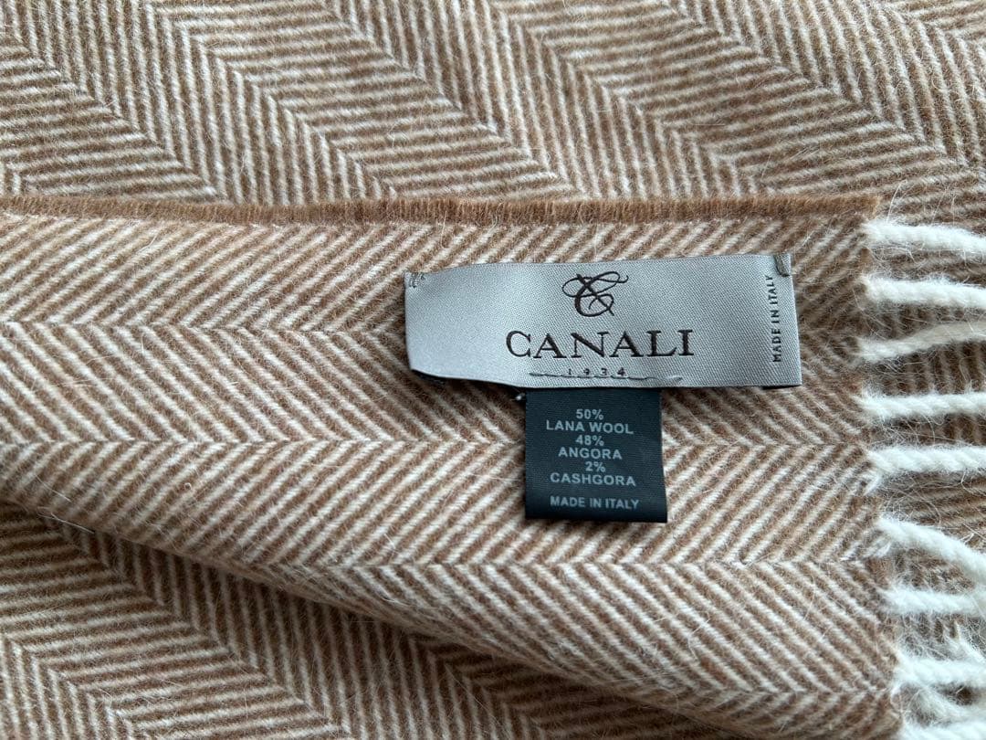 新品　CANALI カナーリ マフラー　箱付き