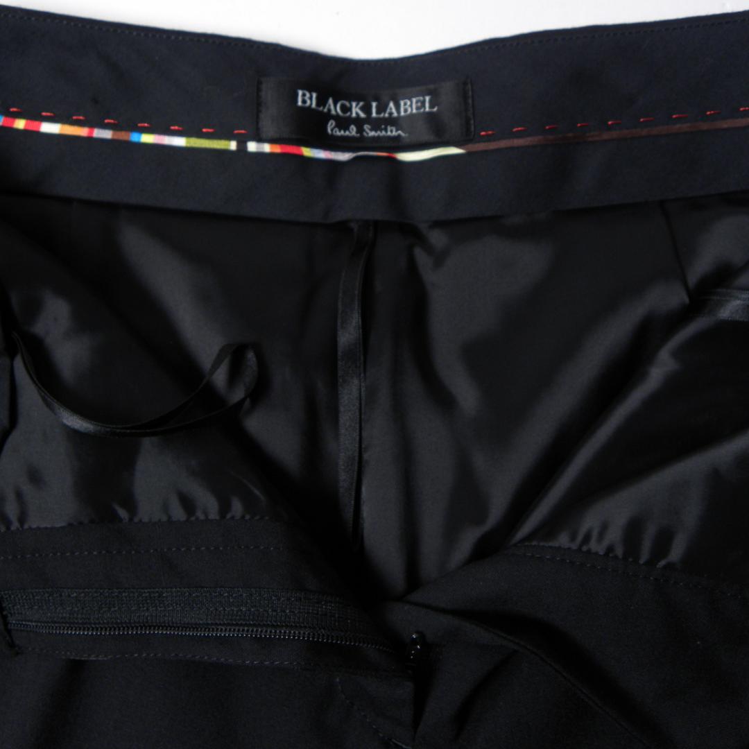 ポールスミスブラックレーベル パンツスーツ ベルト付ジャケット総柄裏地 38美品