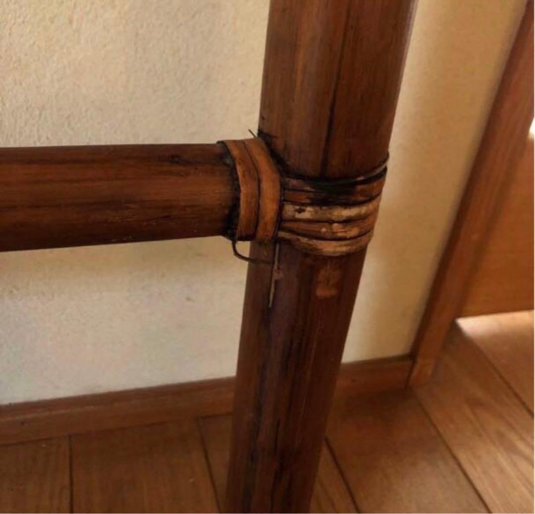 【ゆちゃ】バンブー　大きなハシゴ　202cm アジアンインテリア