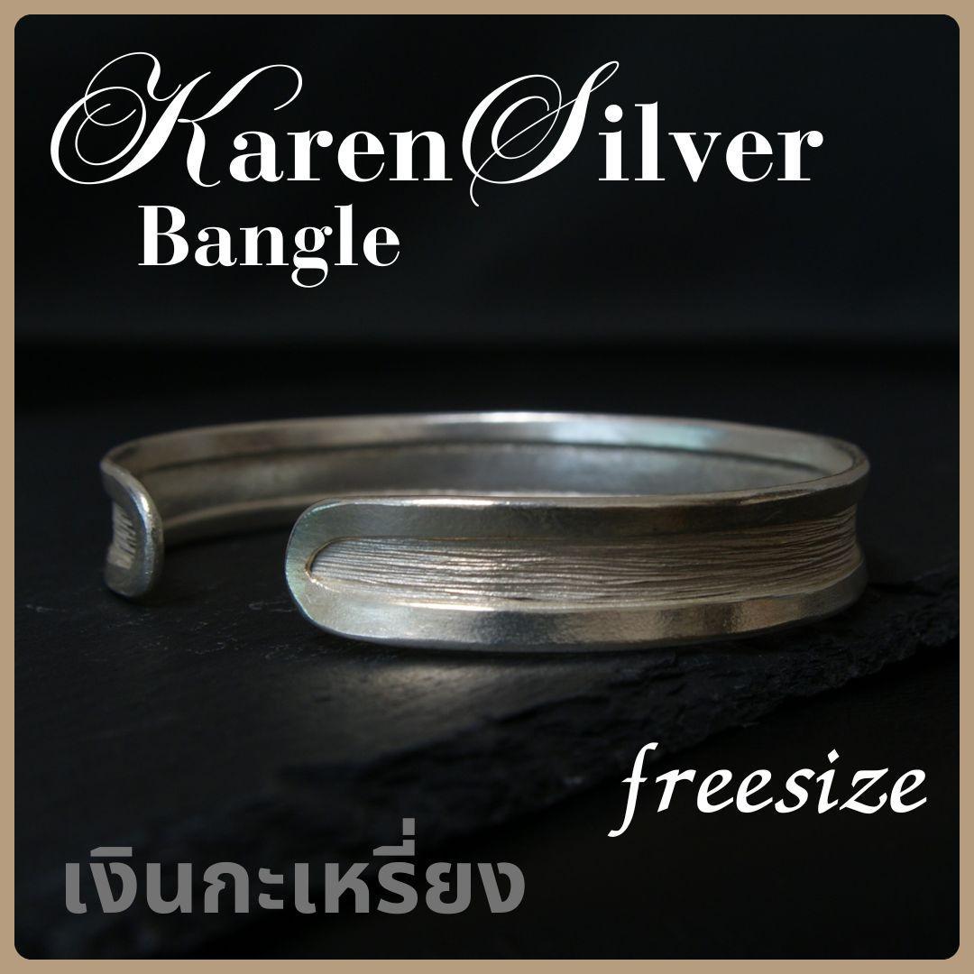 カレンシルバー バングル KAREN SILVER カレン族[KNB00800]