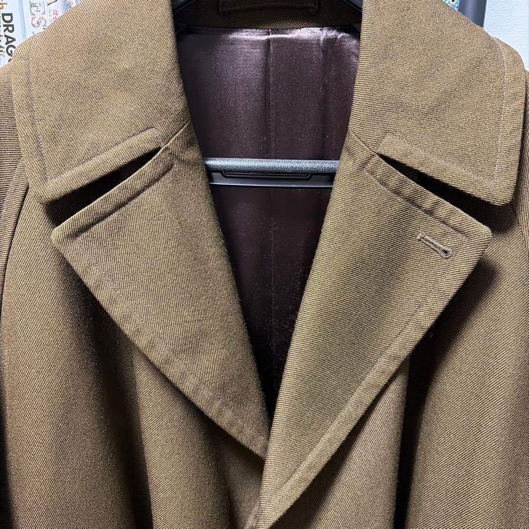正月特価！COMOLI 18AW ウールサージタイロッケンコート ブラウン 1