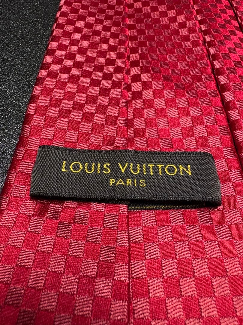 【限定価格】【極美品】LOUIS VUITTON ネクタイ LV マイクロダミエ