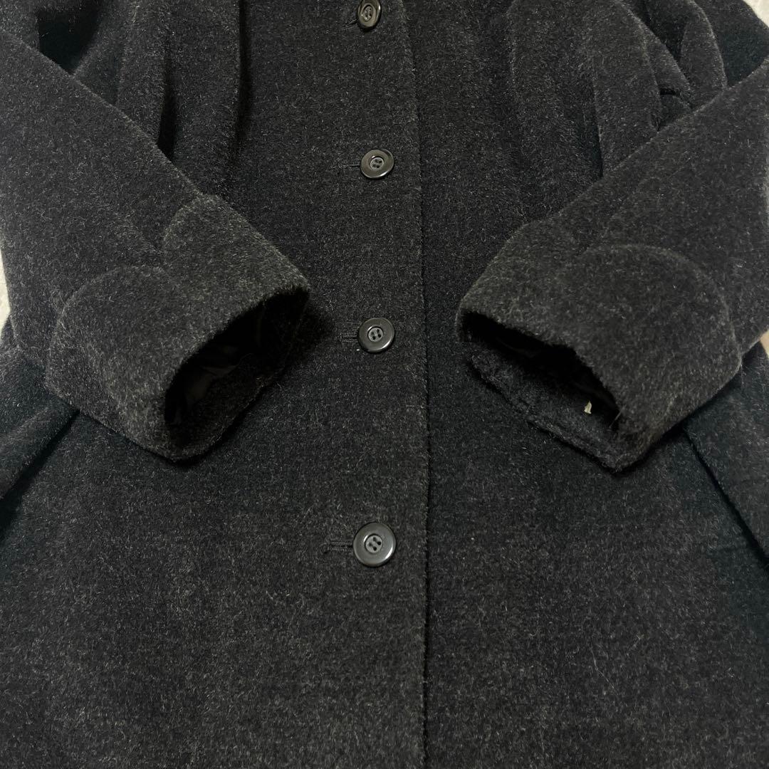 極美品　THE SCOTCH HOUSE ロングコート ファー　モヘヤ　グレー