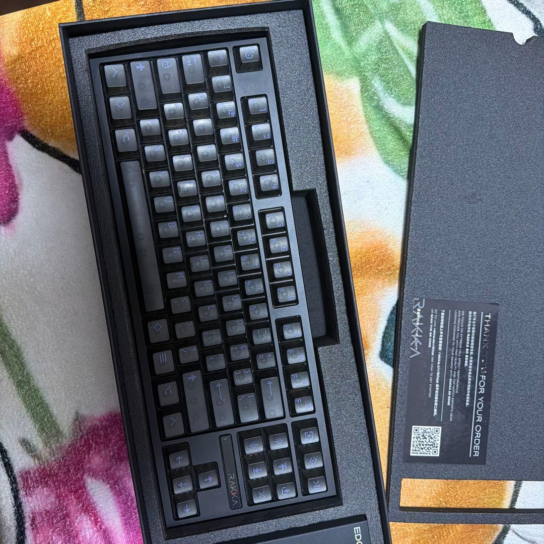 RAKKA80 Edge Black マグネティックキーボード