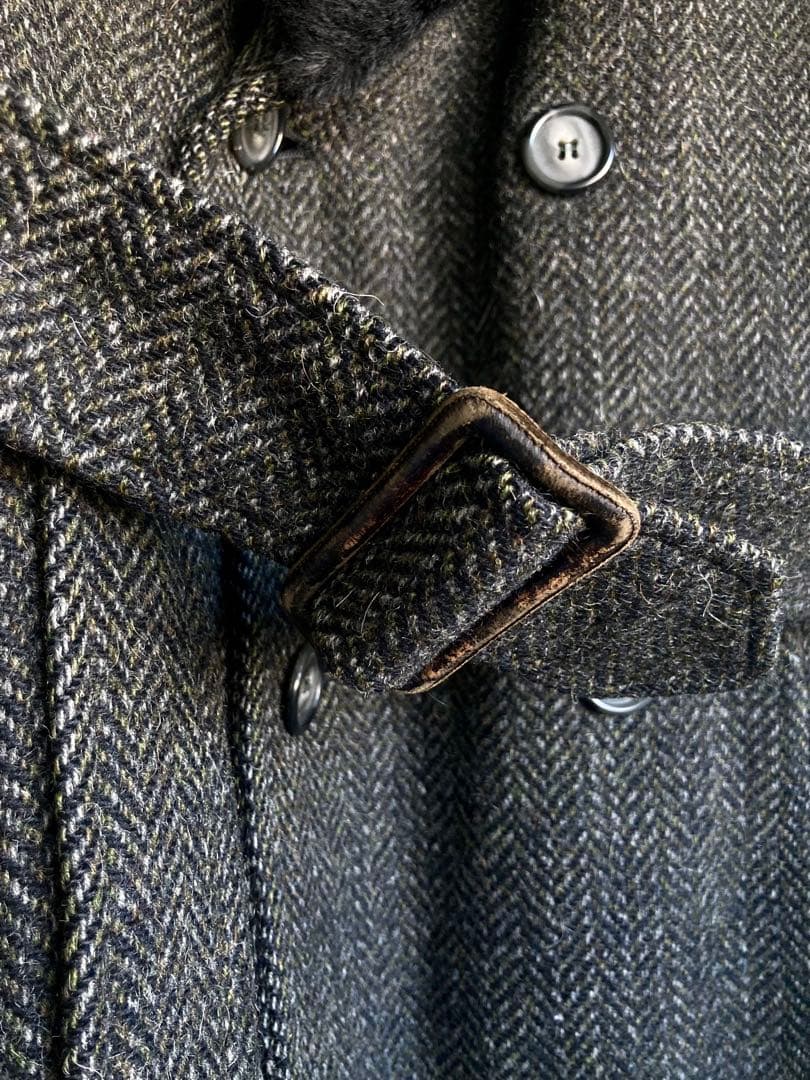 ジャケット・アウター 60s Vintage Heavy Tweed Wool Gang Coat