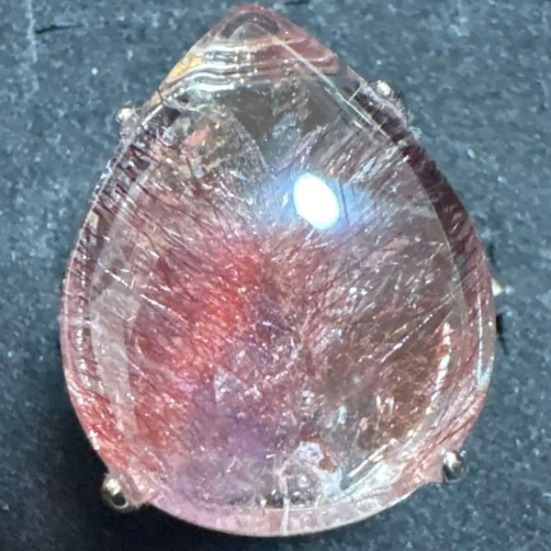 高品質　スーパーセブン　天然石大粒リング