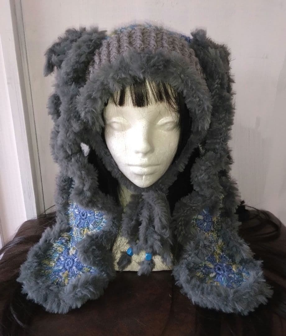 ウサギ耳ネコ耳2wayアレンジ色々取り外し可能ハンドメイド