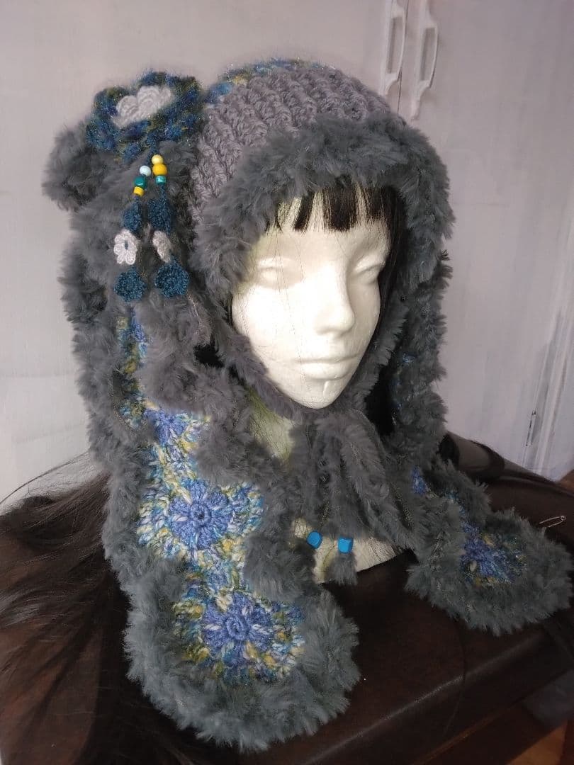 ウサギ耳ネコ耳2wayアレンジ色々取り外し可能ハンドメイド