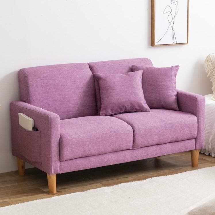 2人掛けソファ コンパクトタイプ ピンク系 幅110