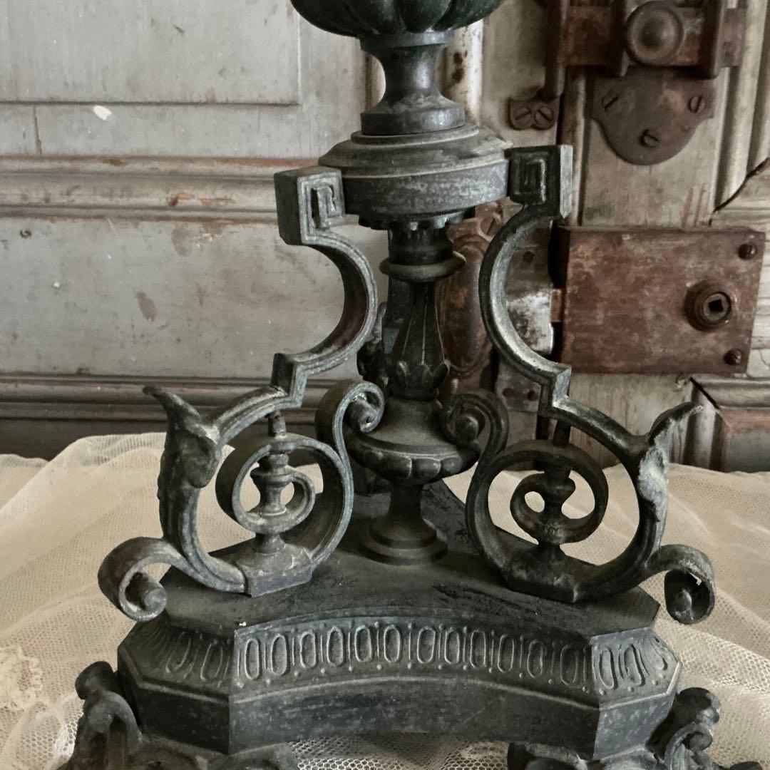 １９世紀中期　フランスアンティーク　祭壇用大きな燭台　教会　キャンドルスタンド