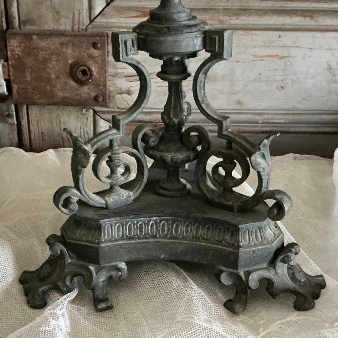 １９世紀中期　フランスアンティーク　祭壇用大きな燭台　教会　キャンドルスタンド