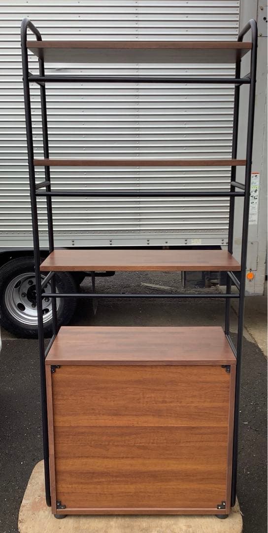 あずき 幅74cm ニトリ チェストラック ダンテ2 ディスプレイラック