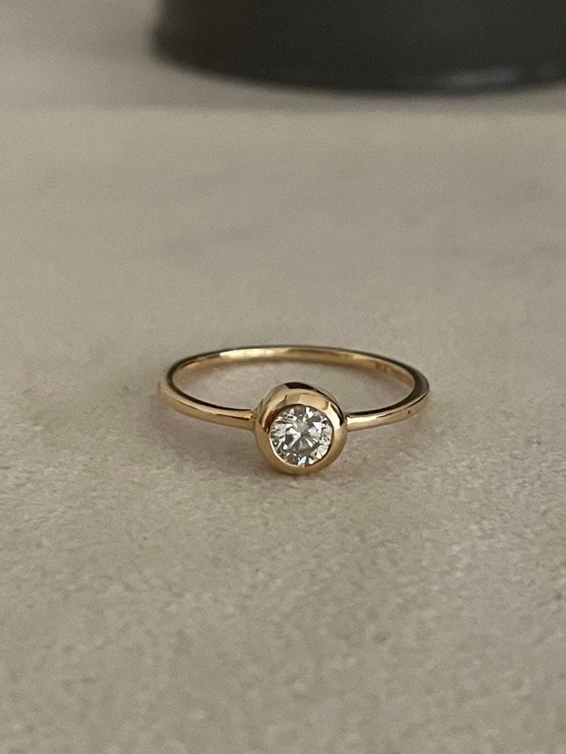 lilas スピックアンドスパン　フクリン　18k ダイヤリング　13号