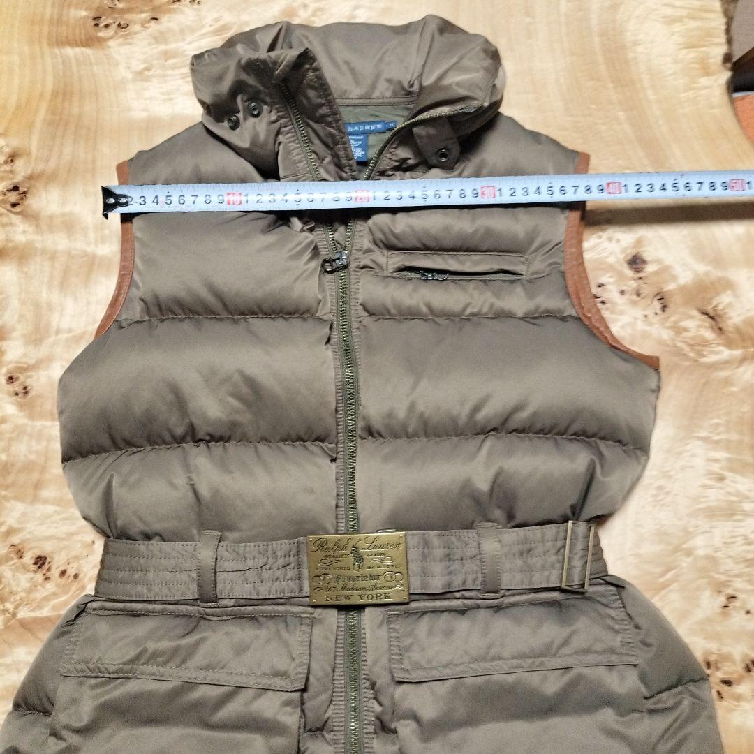 Ralph Lauren グレー ダウンベスト フード付き(10-4)