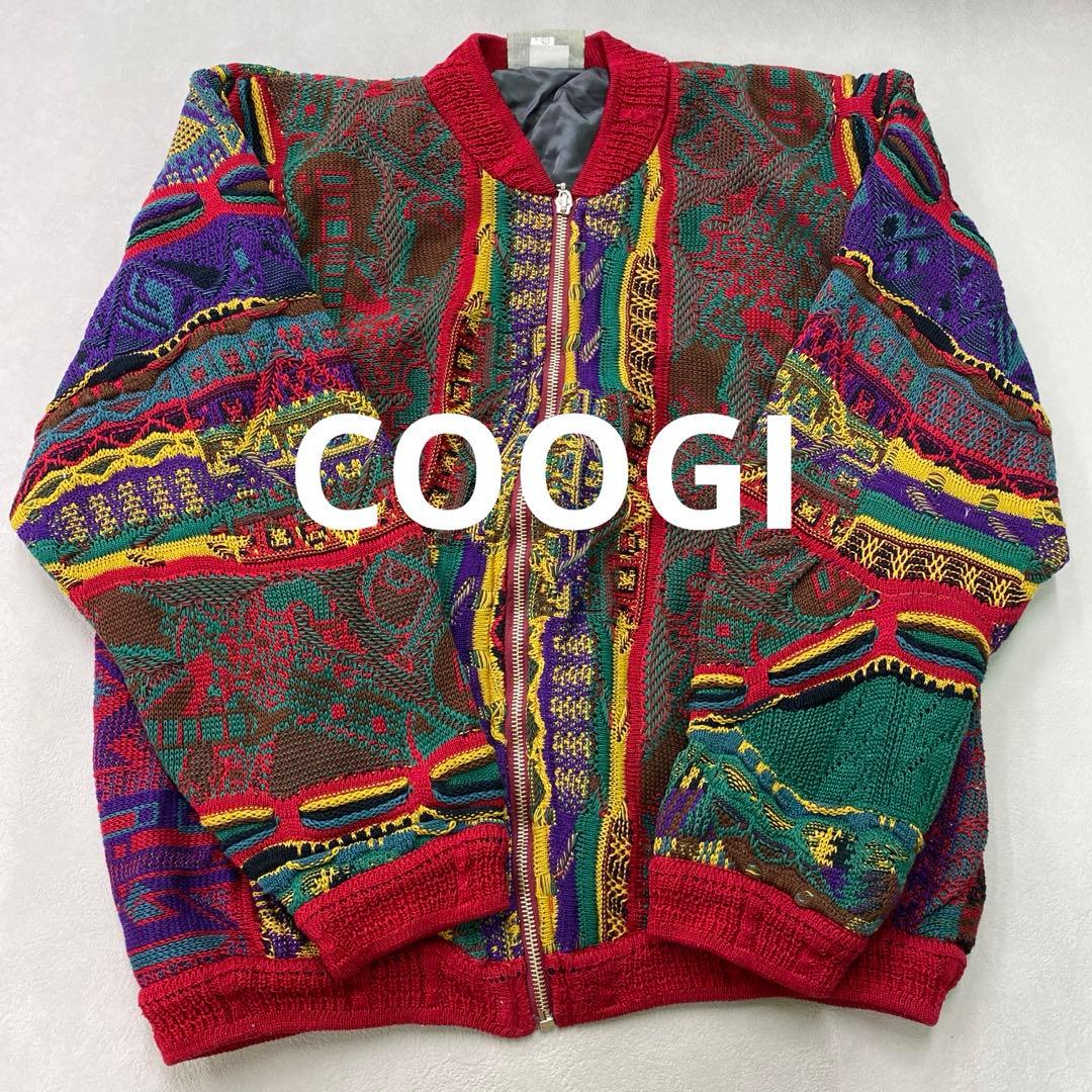 K642◯ COOGIクージー コットンニット ジップアップ ジャケット