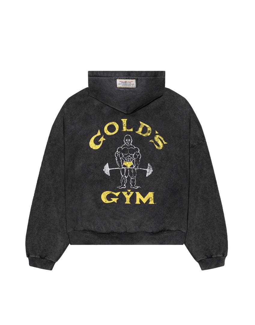 【新品】LÝFT × GOLD'S GYM LOGO HOODIE 黒