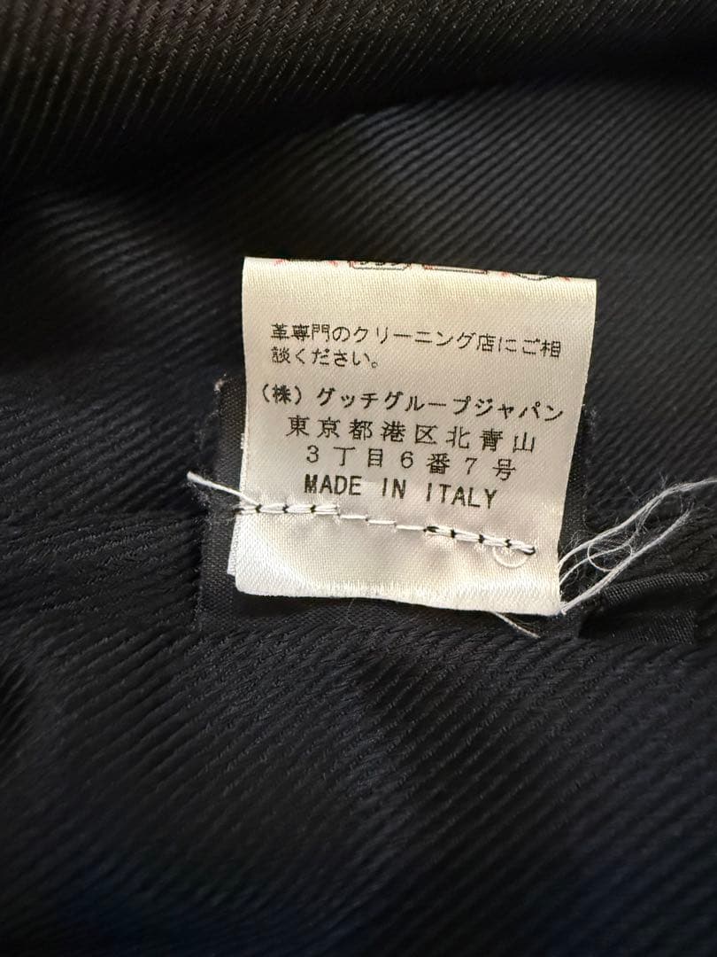 グッチ　GUCCI　シングルレザージャケット　サイズ50 羊革