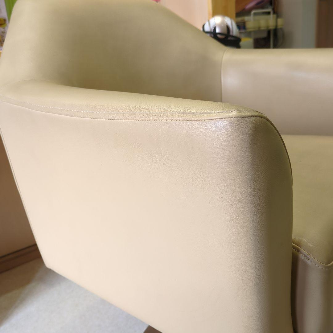 【中古】タカラベルモントスタイリングソファ セットイス チェア モーブ ベージュ