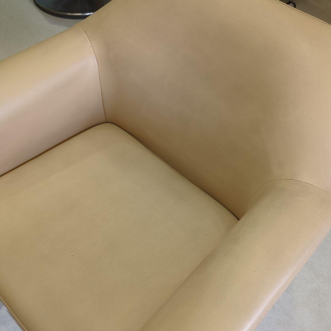 【中古】タカラベルモントスタイリングソファ セットイス チェア モーブ ベージュ