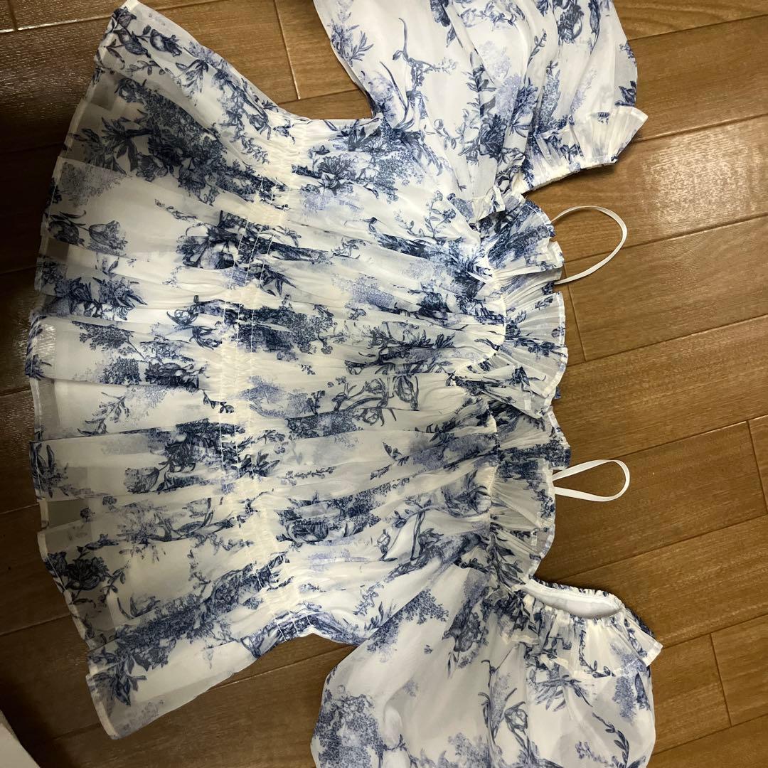 snidel ギャザーオフショルブラウス