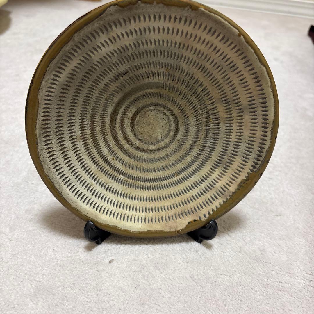 小鹿田焼　飛び鉋　中皿