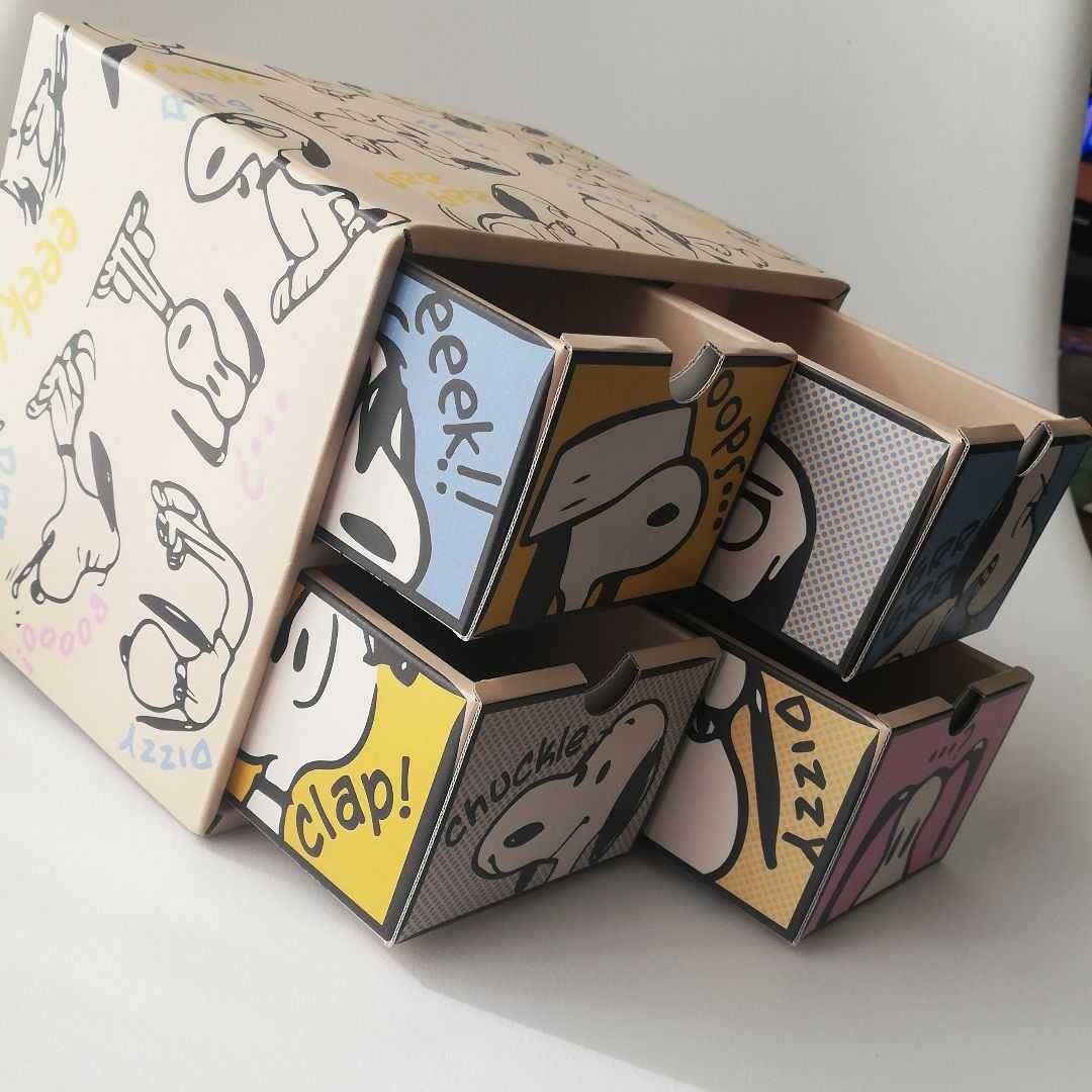 ユニバ　スヌーピー　紙製　収納　小物入れ　ケース　引き出し　タンス　チェスト