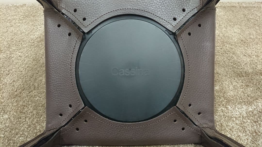 正規品 カッシーナ エンボス型押 本革 412 CAB キャブ チェア-2