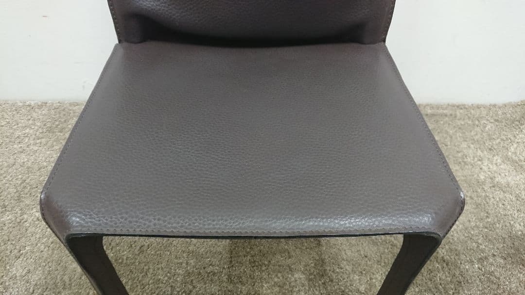 正規品 カッシーナ エンボス型押 本革 412 CAB キャブ チェア-2