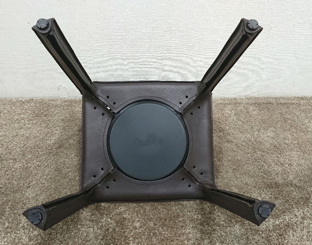 正規品 カッシーナ エンボス型押 本革 412 CAB キャブ チェア-2