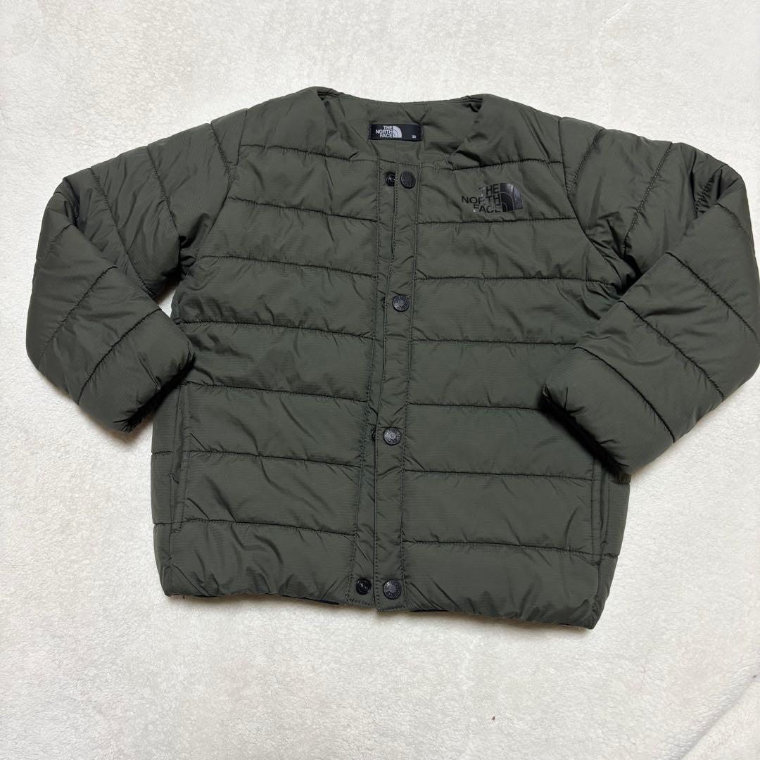 ノースフェイス ダウン 90 カーキ マイクロゼファーカーディガン
