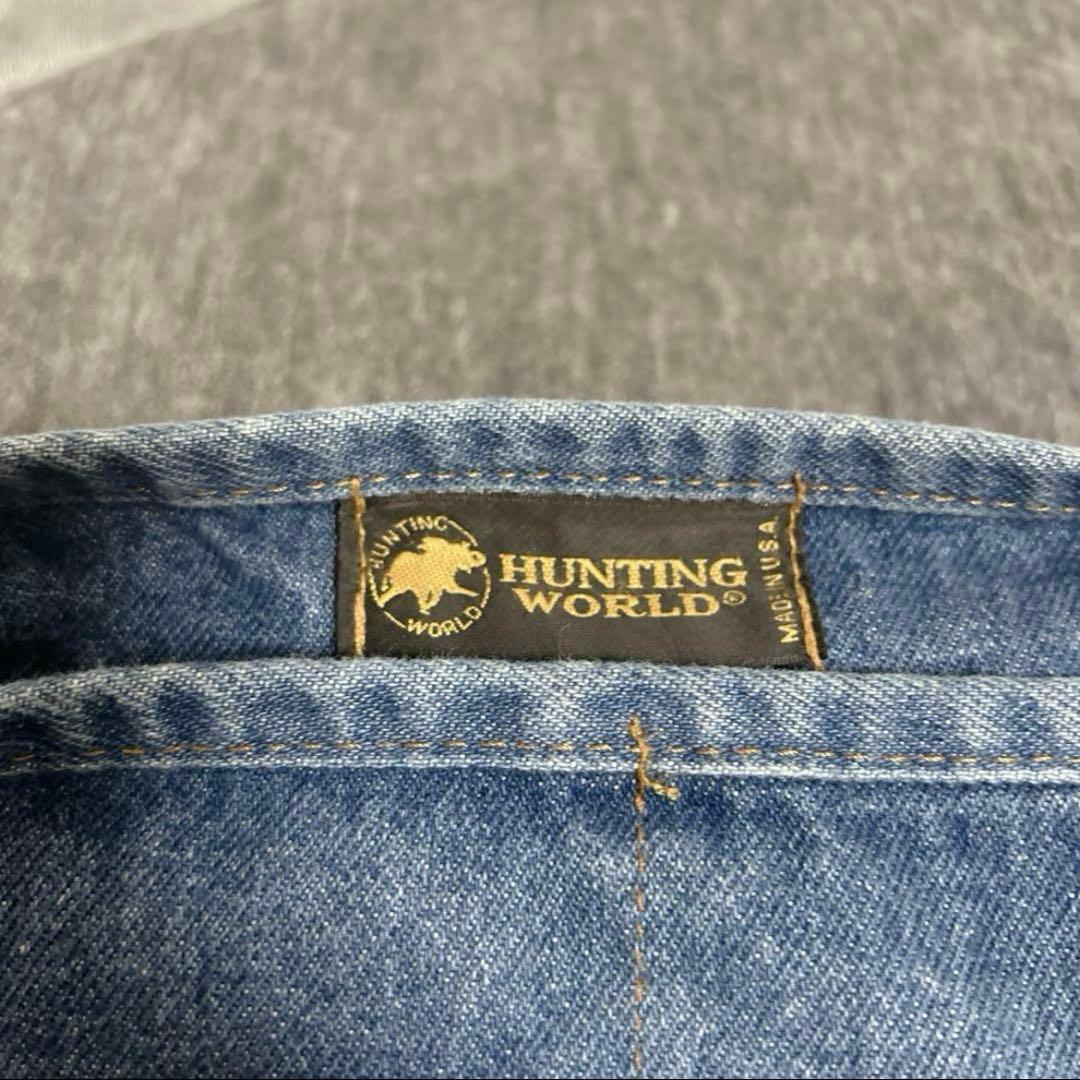 ✨早い者勝ち✨ハンティングワールド メッセンジャーバッグ デニム デカロゴ