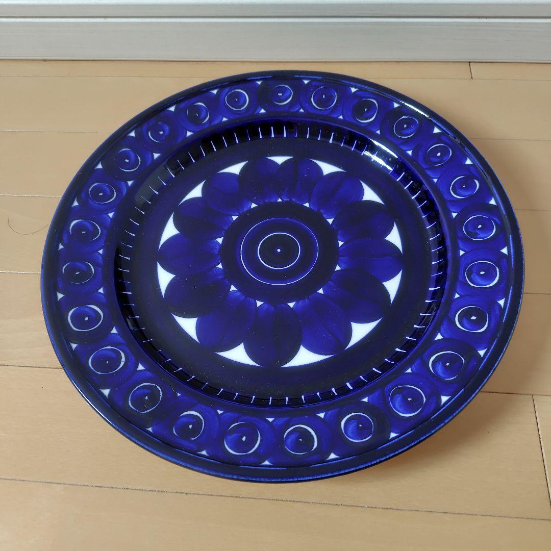 ARABIA バレンシア　プレート　ブルー花柄皿　新品未使用♡