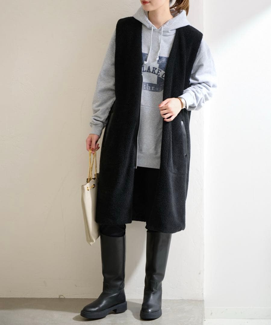 JOURNAL STANDARD リバーシブル ボア ロングジレ