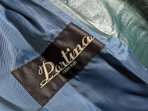 265　新品未使用保管品タグ付　三越ラムレザーコート　パルティナ　羊革　フレアー