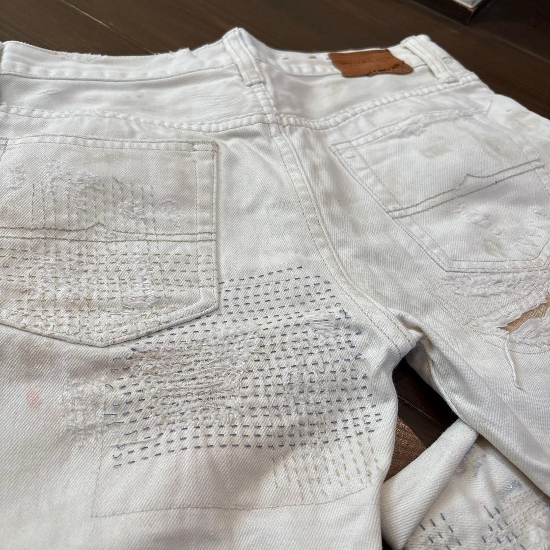 希少 生産中止 DENIM & SUPPLY ラルフローレン クラッシュデニム