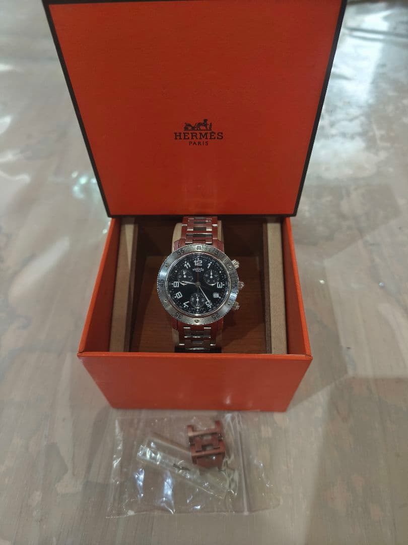 HERMES クリッパーダイバーズウォッチ　クロノグラフ