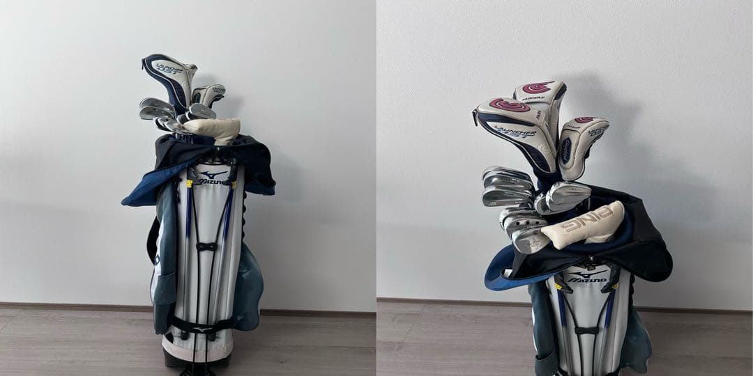 ゴルフクラブセット、メンズ専用、初心者〜中級者向け、おまけのキャディバック付