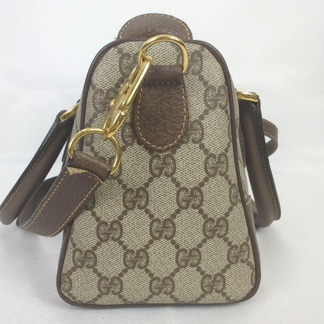 【美品】GUCCI グッチ シェリーライン ミニボストン ショルダー バッグ
