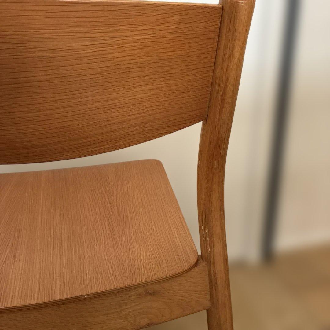 無印良品　オーク材ダイニングチェア