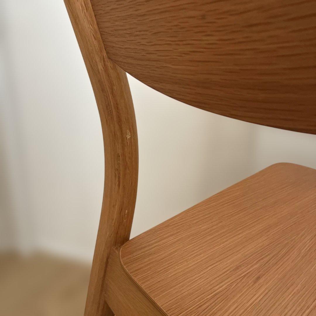 無印良品　オーク材ダイニングチェア