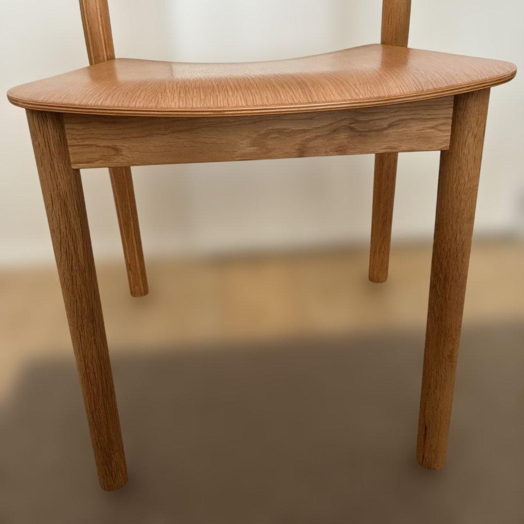 無印良品　オーク材ダイニングチェア