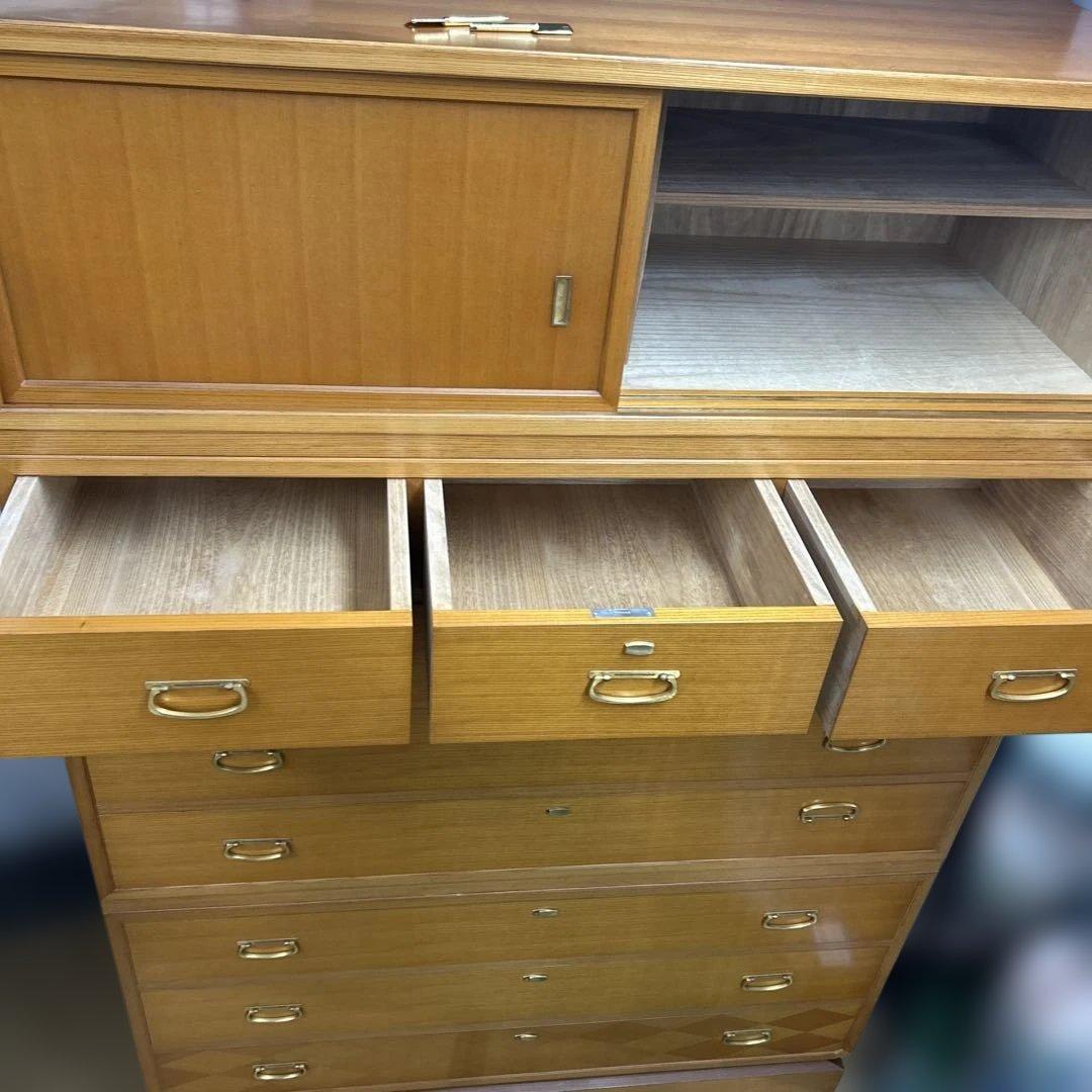 府中　松創 桐箪笥タンス 鍵付き 高級　桐たんす