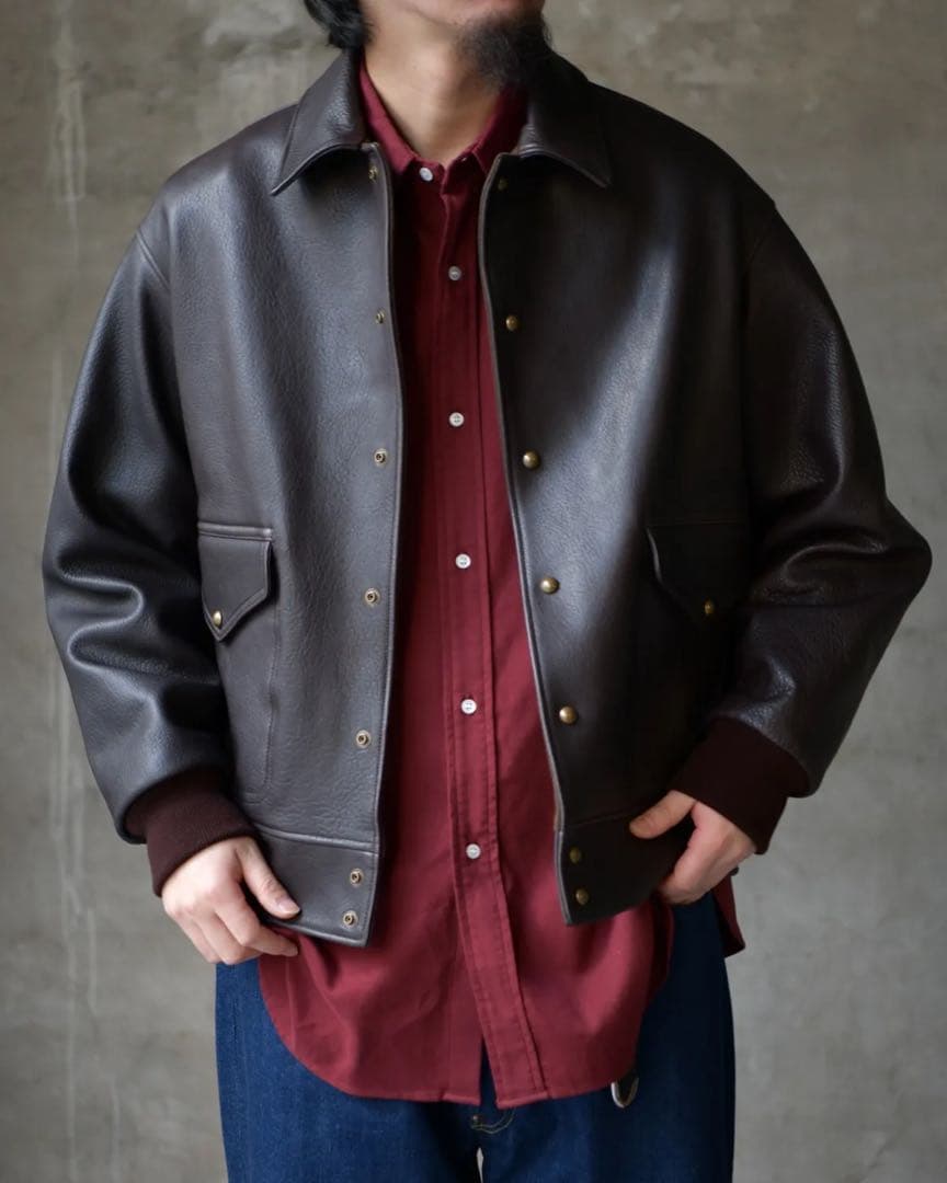 ジャケット・アウター A.PRESSE Leather A-1 Flight Jacket 26ss