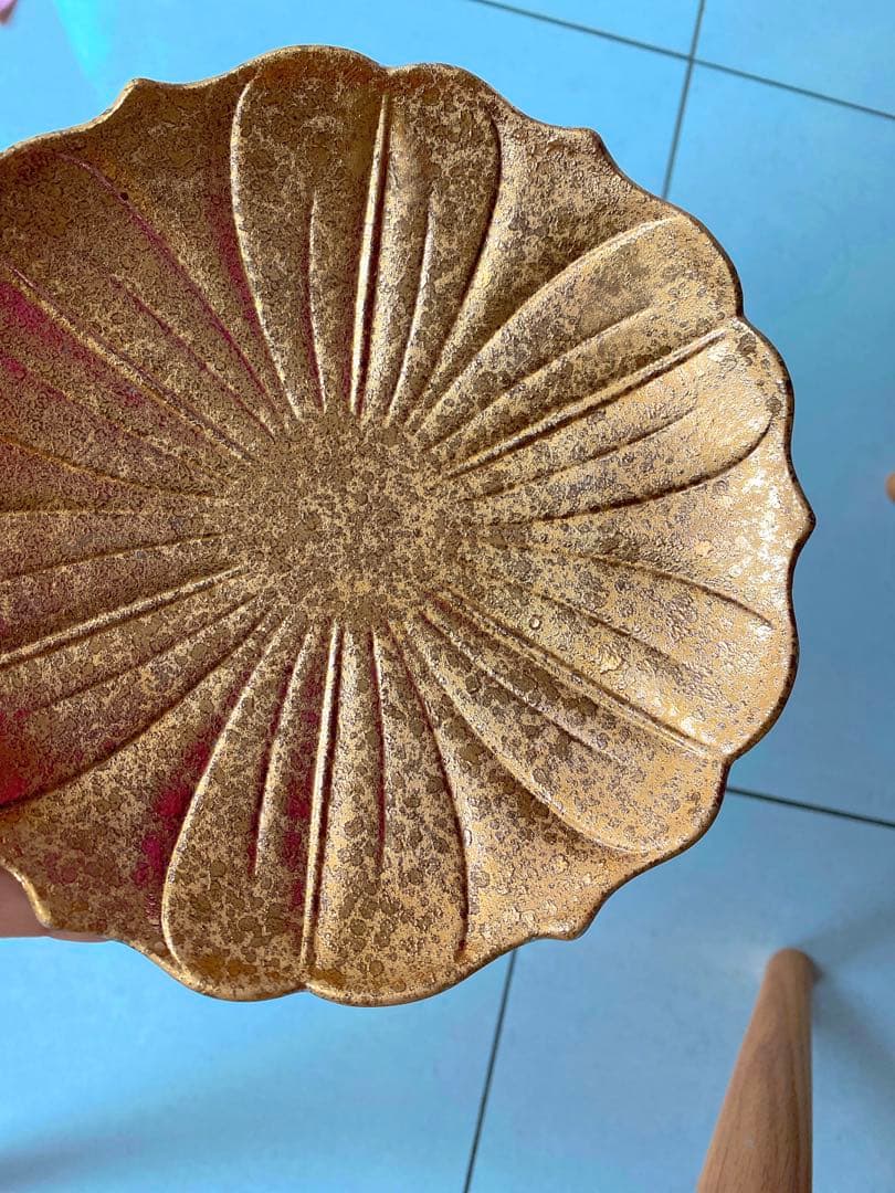 祝い皿　正月食器　おもてなし 正月器　金皿　ジパング金彩