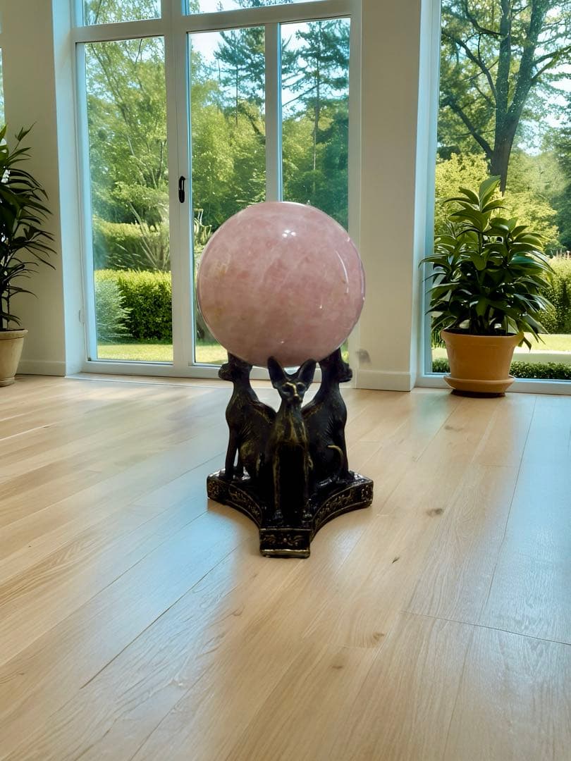 超大玉1kg❣️⭐️ローズクオーツ❤︎スフィア　ラブ　 愛情　⭐️