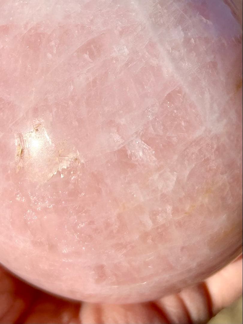 超大玉1kg❣️⭐️ローズクオーツ❤︎スフィア　ラブ　 愛情　⭐️